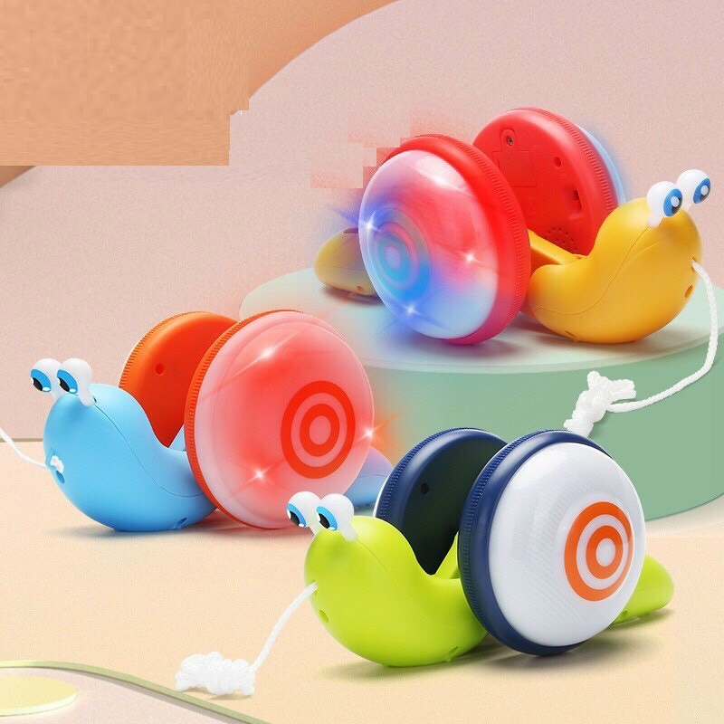 Ốc sên phát sáng phát nhạc vui nhộn dễ thương có thể dắt đi dạo đi chơi