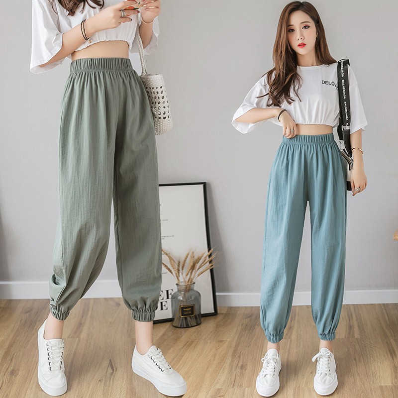 Quần Dài Nữ Ống Rộng Thời Trang Năng Động Quần Jogger SPUN 8 Màu Unisex | WebRaoVat - webraovat.net.vn