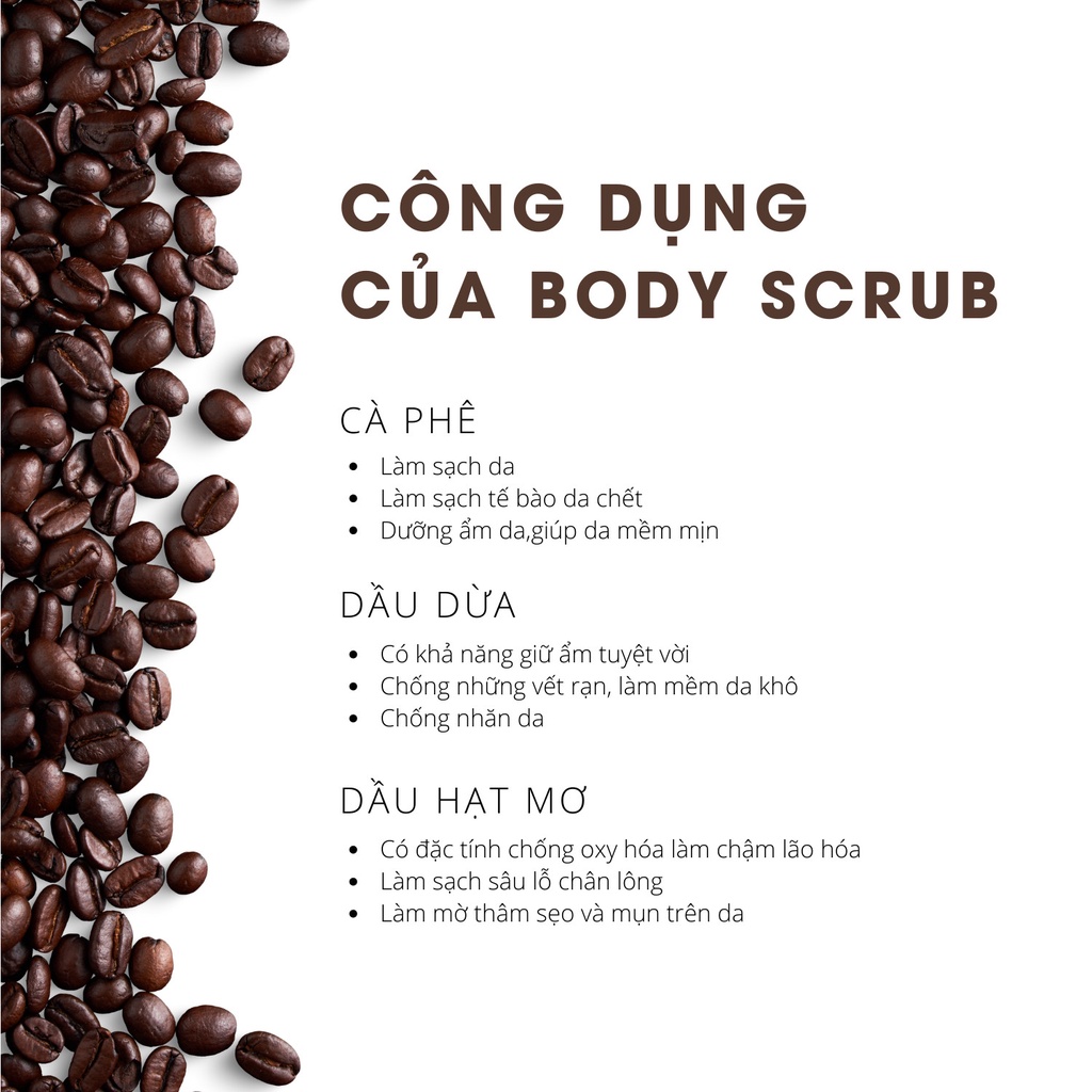 Tẩy tế bào chết cơ thể và mặt cà phê cho làn da mềm mại và rạng rỡ 300ml Cocoon COFFEE SALT BODY SCRUB Chính Hãng Azanmi