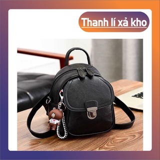 Túi Xách Nữ,Túi Đeo Chéo Nữ,Kiêm Balo Mini Nhỏ Gọn Siêu Tiện Dụng Siêu Hot Tặng Kèm Móc Gấu