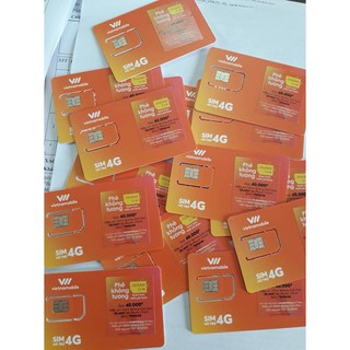 SIM 4G VIETNAMOBILE (COMBO GÓI 50 SIM)