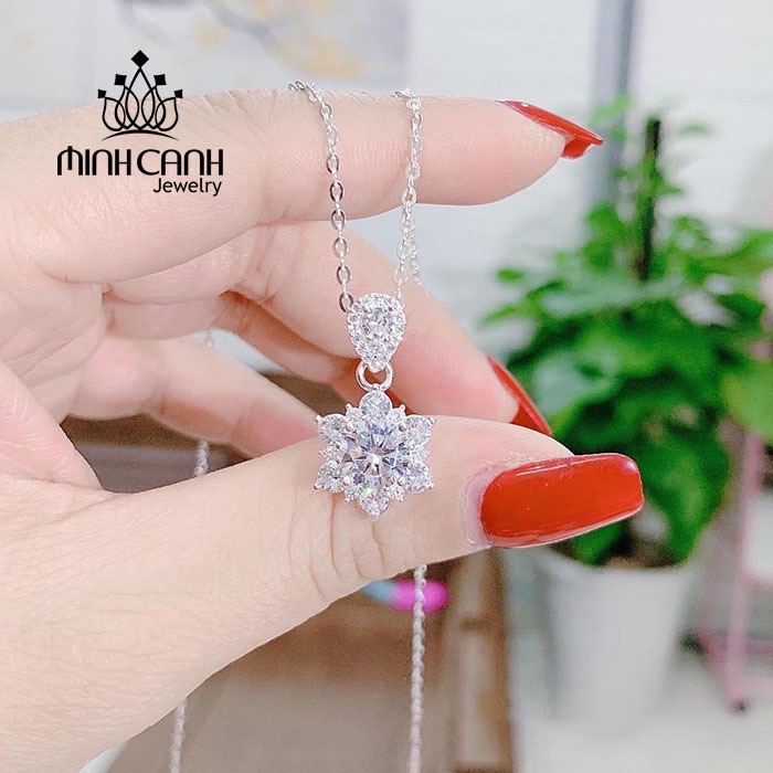 Dây Chuyền Hoa Bạc Cao Cấp - Minh Canh Jewelry