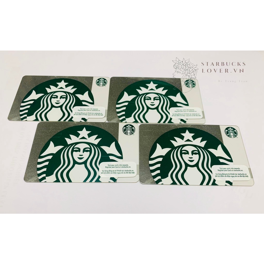 |CHÍNH HÃNG-dùng tại Việt| THẺ NHỰA STARBUCKS LIMITED