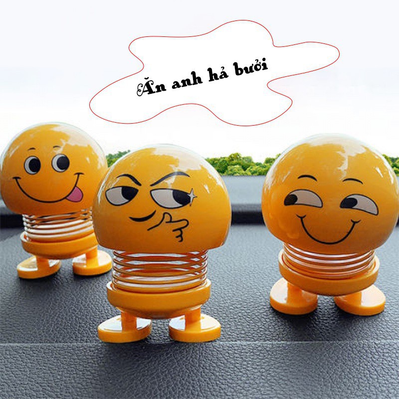 Thú Nhún Emoji con lắc lò xo