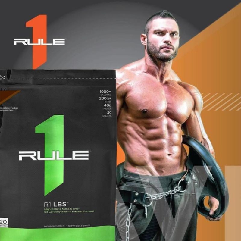 (QUÀ VIP) RULE1 MASS GAINER - TĂNG CƠ TĂNG CÂN CHẤT LƯỢNG (12 lbs)