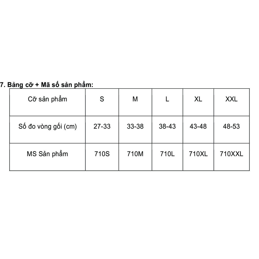 Băng Thun Hỗ Trợ Gối Chuyên Dụng ORBE H2 Có Thanh Nẹp Cố Định Khớp Gối