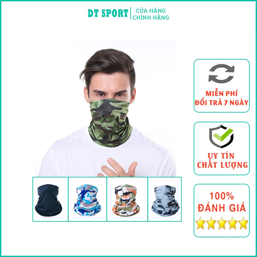 Khẩu trang phượt đa năng vải trơn co dãn bốn chiều thông thoáng thời trang cao cấp Shop DT- SPOST