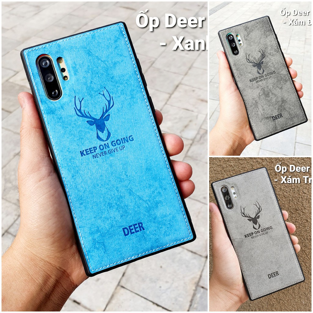 [RẺ VÔ ĐỊCH] Ốp Samsung Note 8, Note 9, Note 10 plus vải jean đầu Hươu rẻ đẹp nam tính | BigBuy360 - bigbuy360.vn