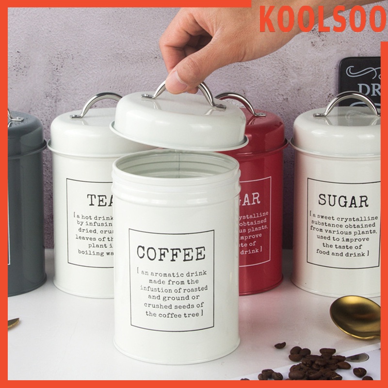 Set 3 Lọ Đựng Trà / Cà Phê / Đường Tiện Dụng Cho Nhà Bếp