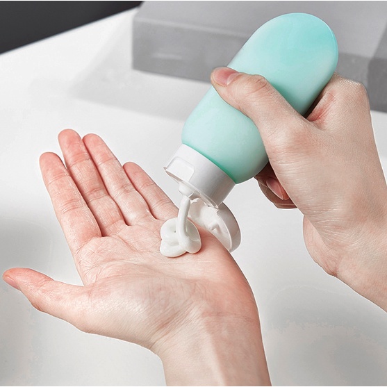Chai Chiết Dầu Gội/ Mỹ Phẩm Dạng Gel Nhiều Màu 60ml Du Lịch H214