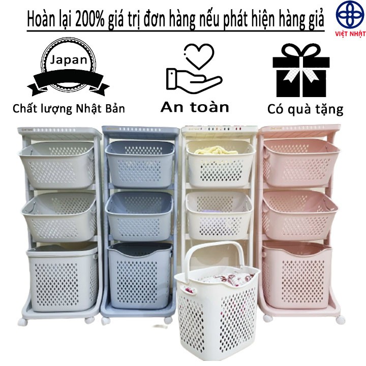 Kệ Đựng Đồ Đa Năng - Kệ Để Đồ 3 Tầng Nhựa Plastic Có Bánh Xe Siêu Xinh - 1 Đổi 1 Trong 14 Ngày