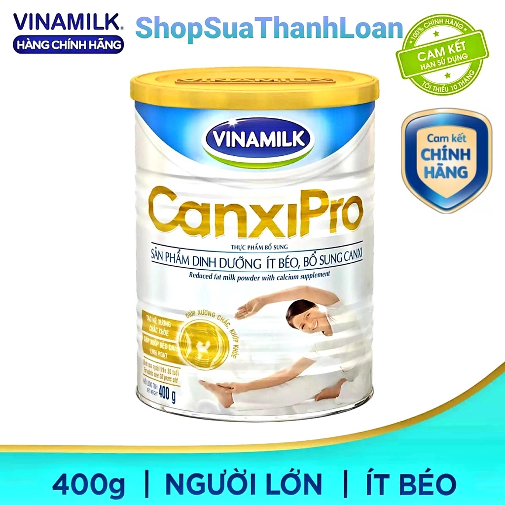 [HSD T6-2023] SỮA BỘT VINAMILK CANXIPRO HỘP 400G