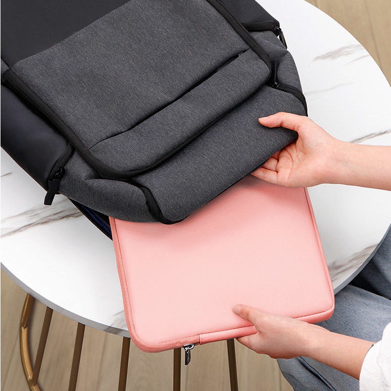 Túi đựng máy tính xách tay lót da cho 13,3 '' 14 '' 15,6 '' 16 '' 17 '' 12 '' 11 '' inch túi đựng máy tính xách tay vỏ bảo vệ siêu mỏng pu dung lượng lớn chống va đập chống thấm nước