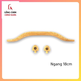 Tay nắm đáy lồng chim bằng tre, kích thước 18cm - phụ kiện lồng chim cao cấp