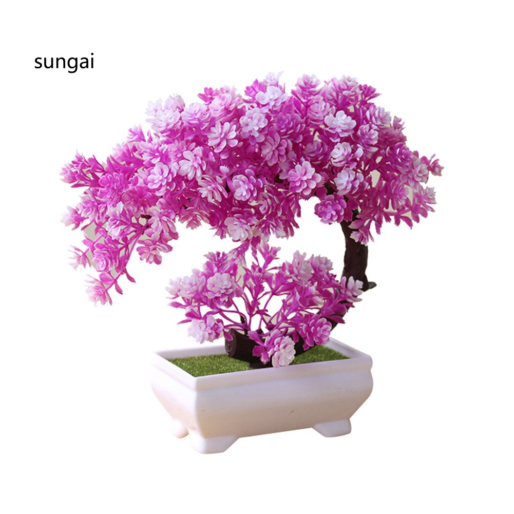 Cây bonsai giả dùng trang trí bàn làm việc