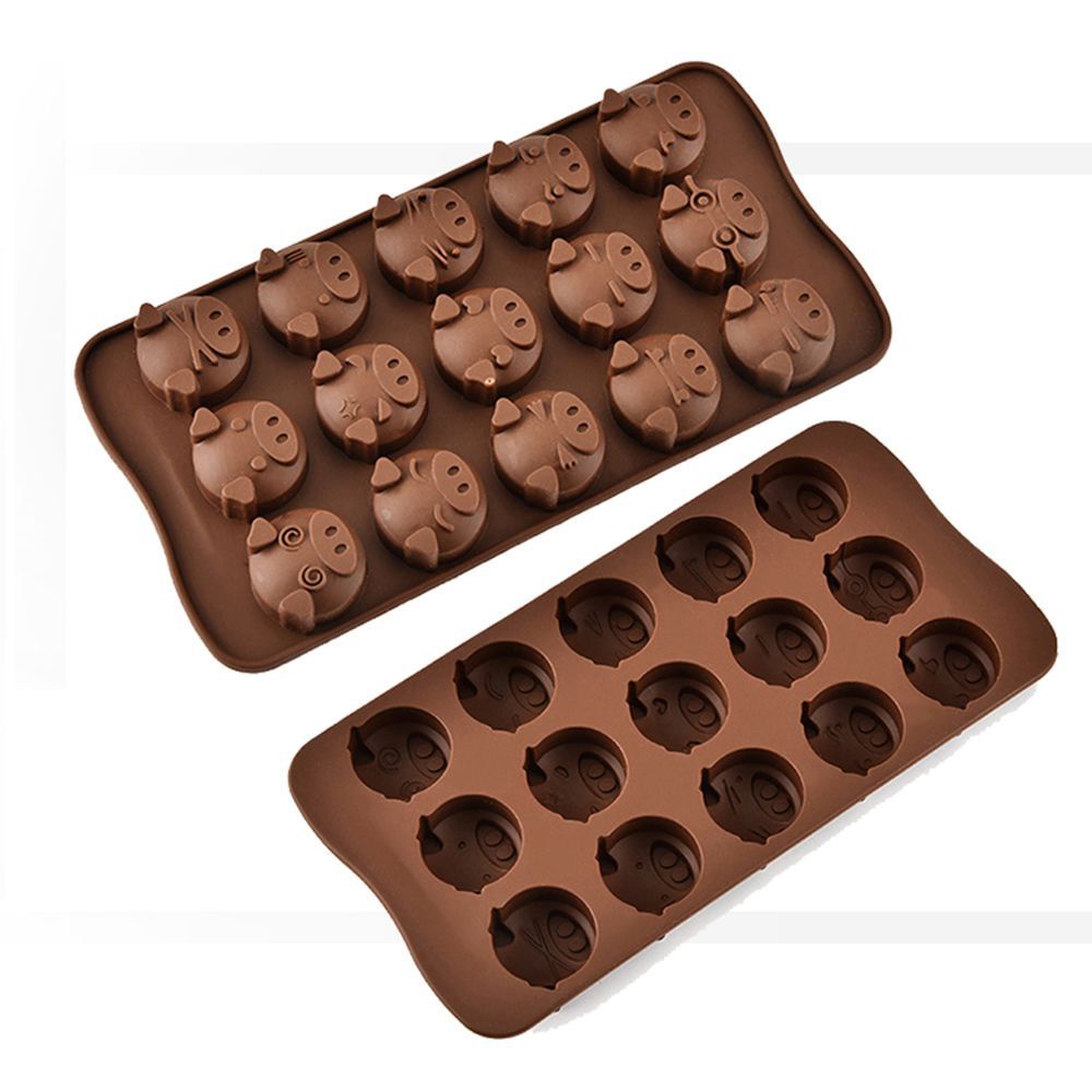 Khuôn Silicone Làm Bánh / Xà Phòng Hình Chú Heo Ngộ Nghĩnh
