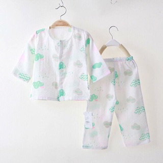 Bộ ngủ vải xô xuất Hàn