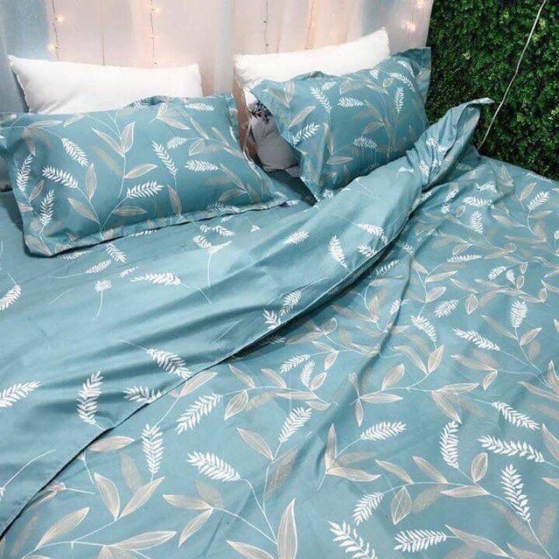 Bộ 5 Món Vỏ Chăn Ga Gối Coton poly cao cấp ( không kèm ruột ) chất liệu cotton boly loại 1