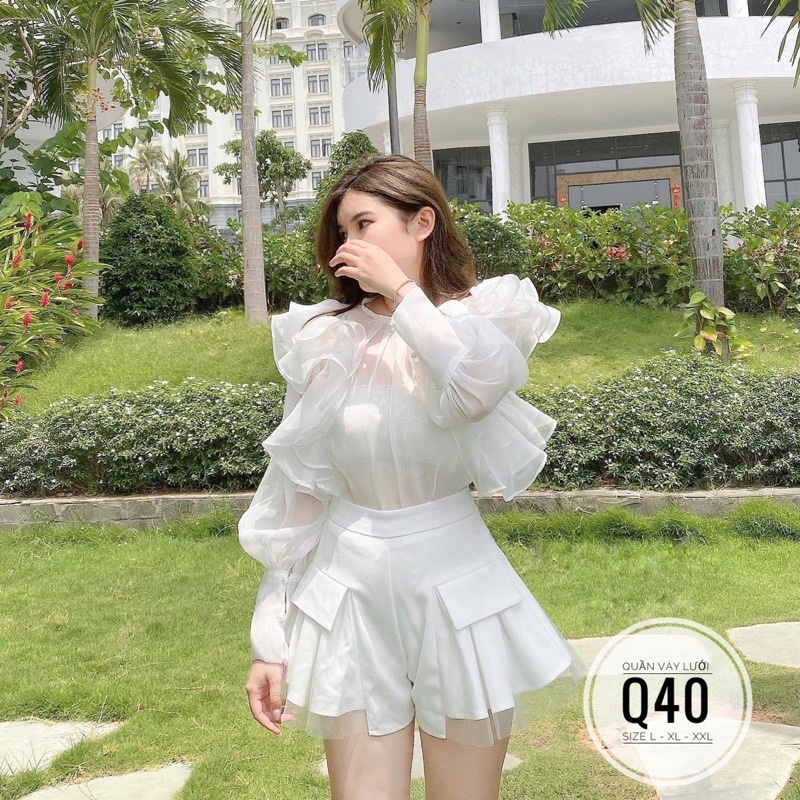 Bigsize Quần váy lưới Q40