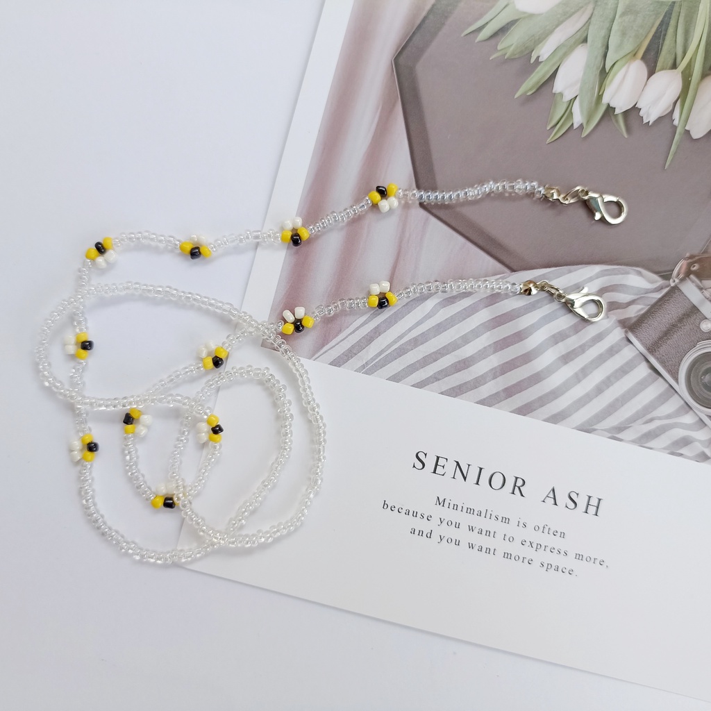 Dây đeo khẩu trang đa năng handmade Tiệm Nhà Pony Bumble Bees PN08