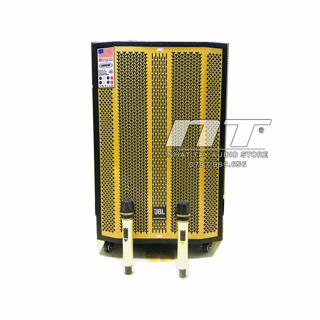 Loa kẹo kéo 4 tấc thùng gổ JBL 403 công suất lớn - Loa kéo karaoke di động bass 40 giá rẻ hay mới nhất hiện nay