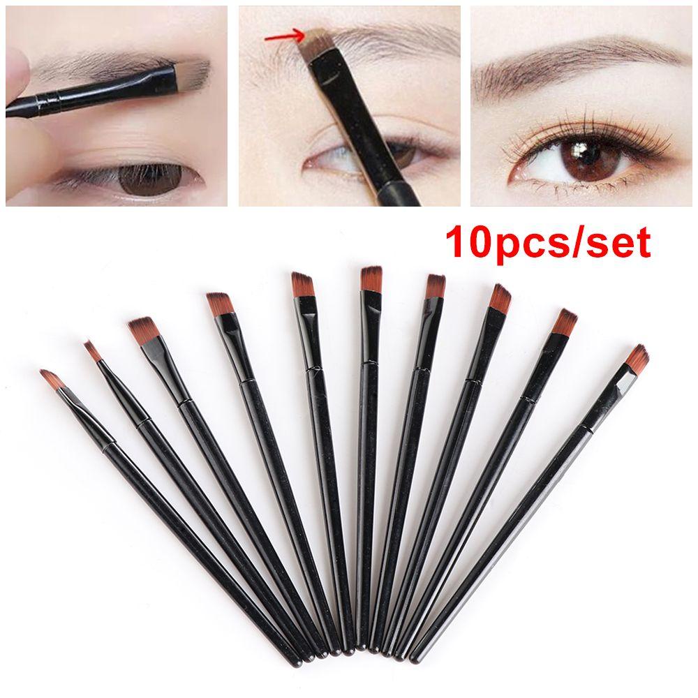MAXG Set 10 Cọ Trang Điểm Lông Mày Lông Nhân Tạo Góc Tuyệt Vời Hữu Ích