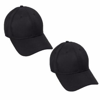 Bộ 2 mũ lưỡi trai đen trơn (nam)
