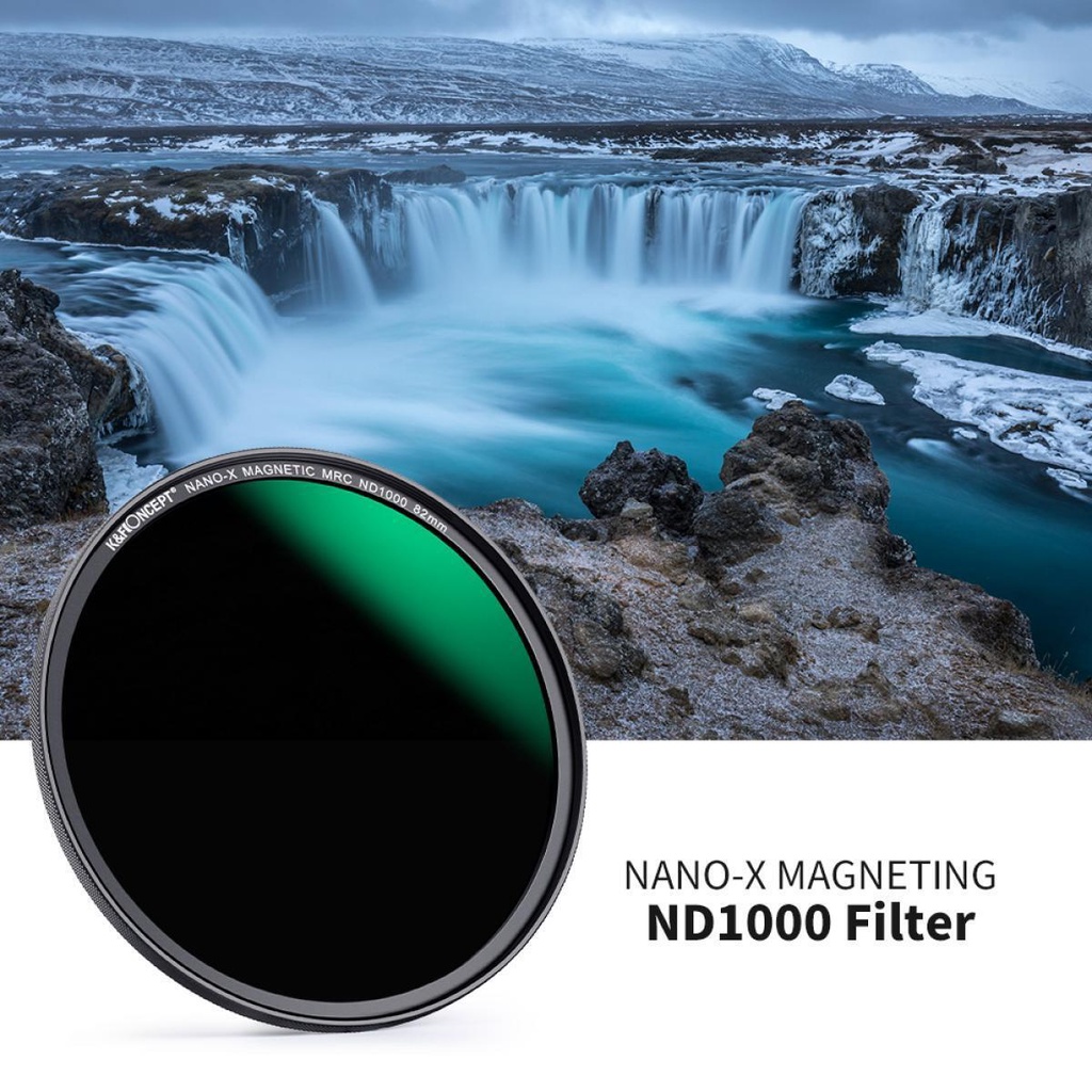 Bộ Kính Lọc 3 Trong 1 ND1000 ND64 ND8 + Vòng Nối + Nắp Lens NANO-X 49 / 52 / 55 / 58 / 62 / 67 / 72 / 77 / 82mm