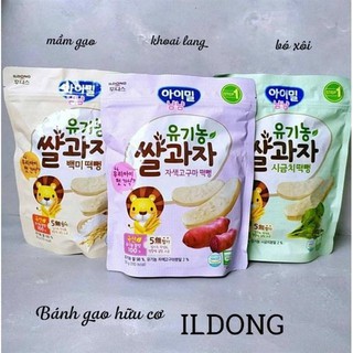 Bánh Gạo Hữu Cơ ILDONG Hàn Quốc Cho Bé Ăn Dặm