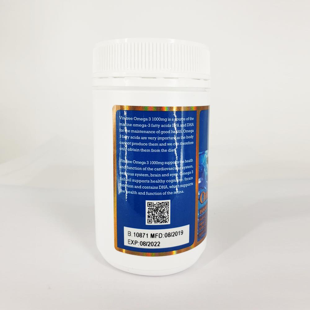 Viên Uống Vitatree Omega 3 1000mg Bổ Sung DHA,EPA Giúp Bổ Não Tăng Cường Thị Lực Hộp 150 Viên Của Úc