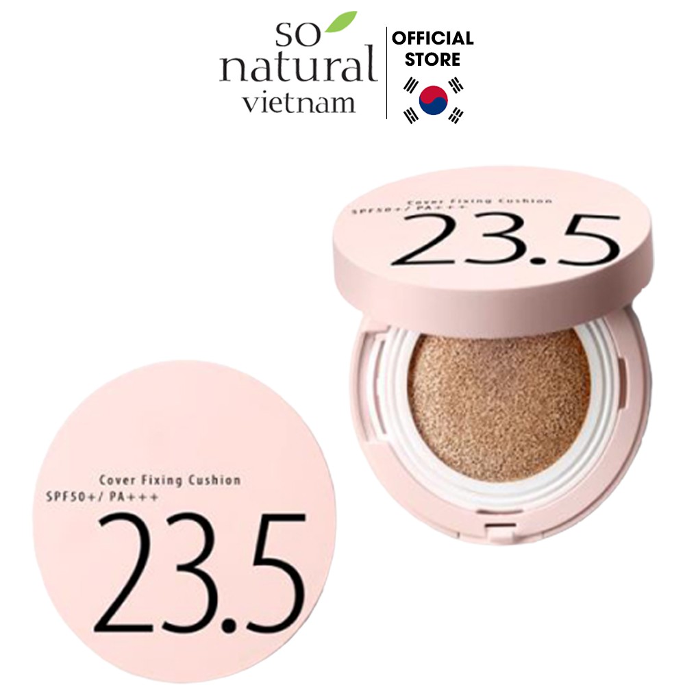 Phấn Nước Trang Điểm Lâu Trôi Cover Fixing Cushion 23.5 SPF50+/PA+++ So Natural