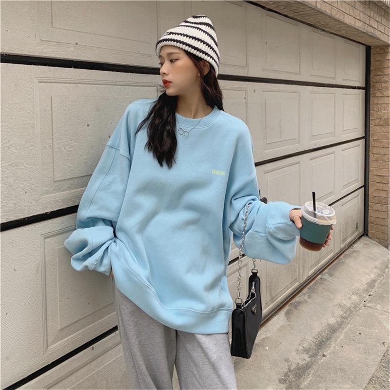 Áo Hoodie Không Tay Dáng Rộng Thời Trang Xuân Thu Phong Cách Hàn Quốc Cho Nữ