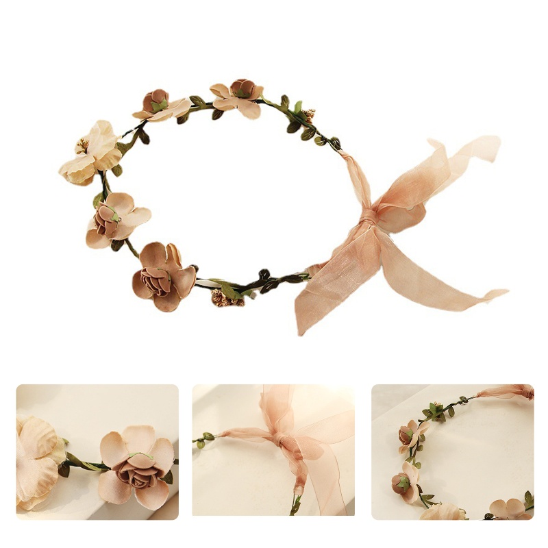 Vòng Hoa Đội Đầu Kiểu Bohemia Cho Cô Dâu