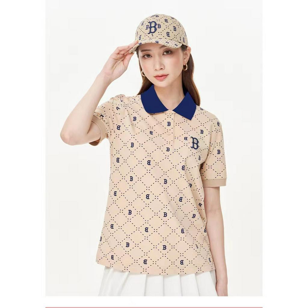 Áo Thun POLO Ngắn Tay Thêu Mlb / ny Yankees Cá Tính