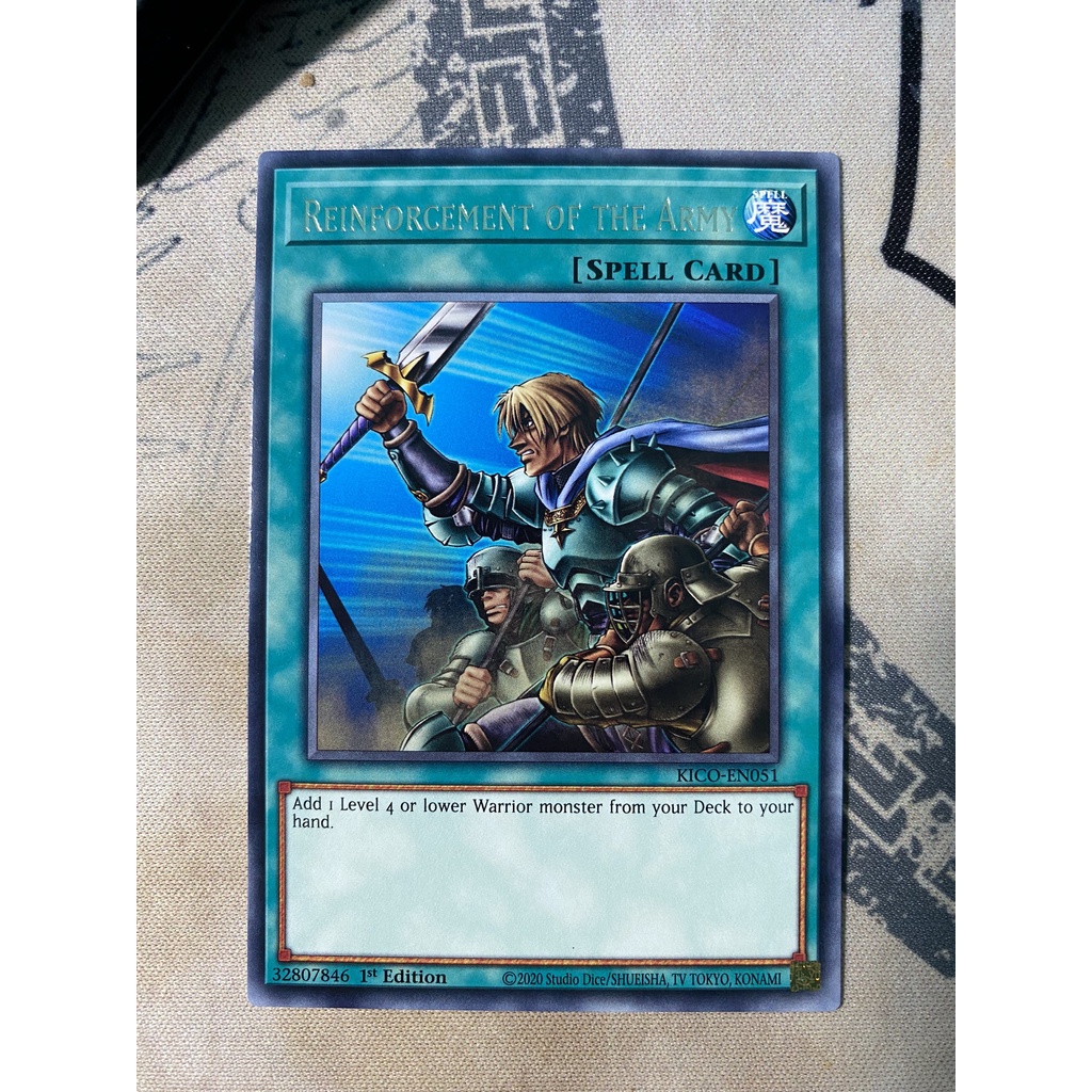 Thẻ bài YugiOh: KICO-EN051 - Reinforcement of the Army - Rare