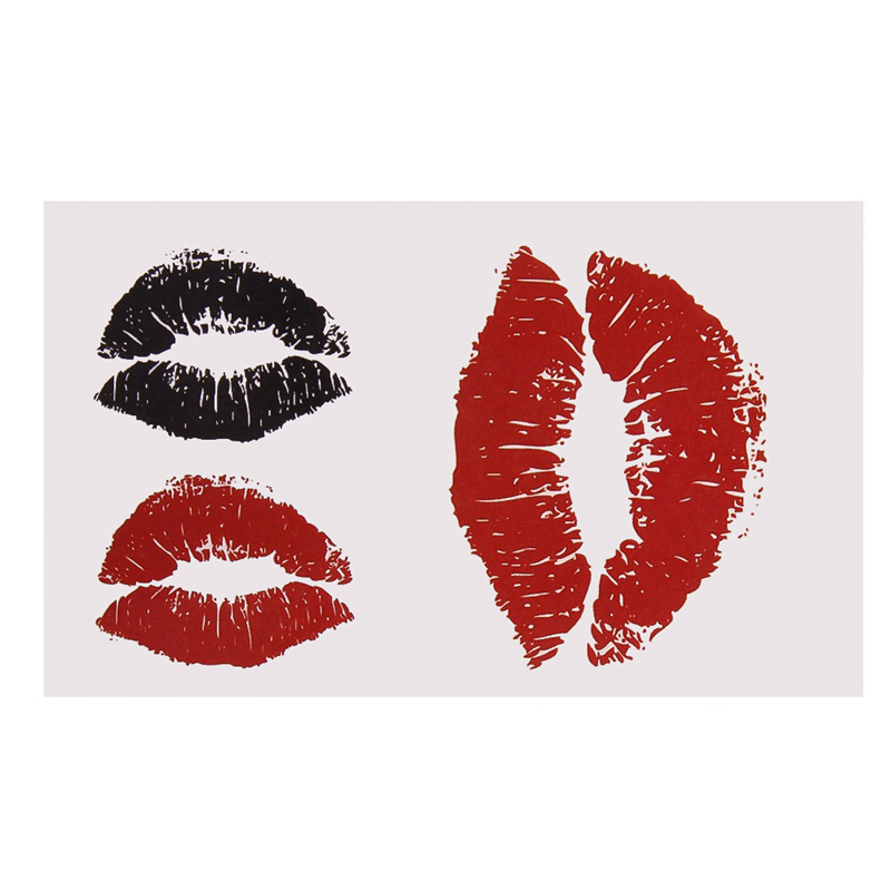 Servise.vn Hình Xăm Dán Chống Thấm Nước Hình Đôi Môi