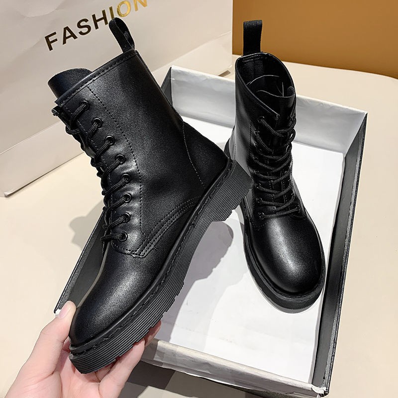 2021 Martin boots nữ sinh viên phong cách Anh Phiên bản Hàn Quốc của tất cả các trận đấu giày bốt ngắn mùa thu m 𝄪