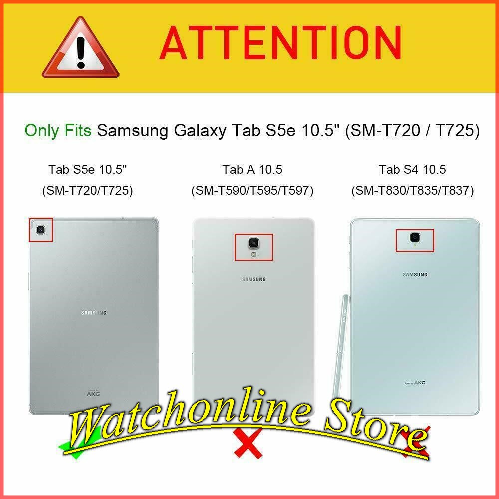 Tặng bút cảm ứng _ Bao da xoay 360 độ Samsung Galaxy Tab S5E 10.5 2019 SM - T720 T725
