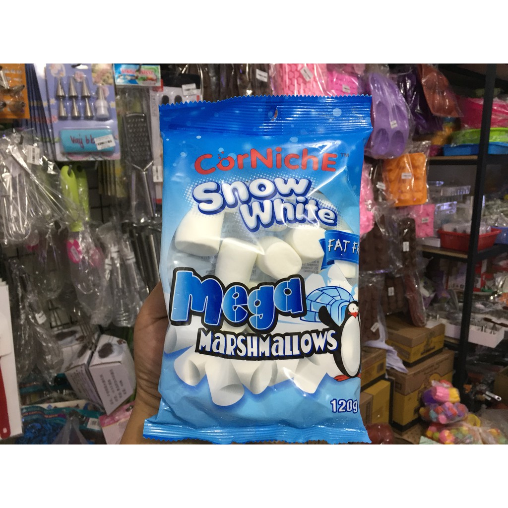Kẹo Marshmallow trắng Snow White CorNiche 120g | BigBuy360 - bigbuy360.vn