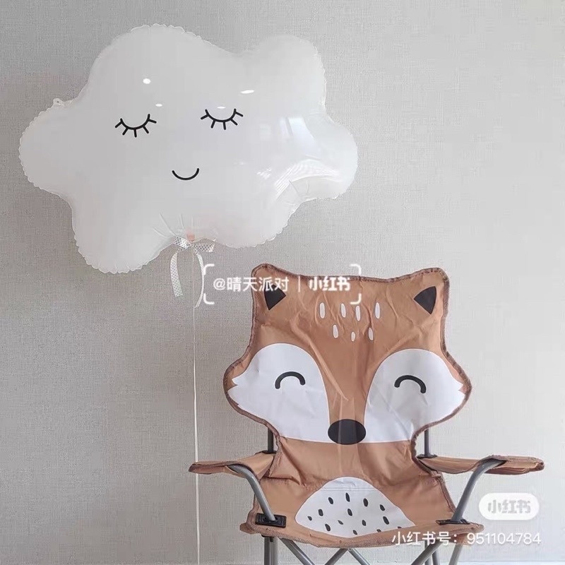 Bong Bóng Giấy Bạc Hình Thỏ Hoạt Hình Xinh Xắn