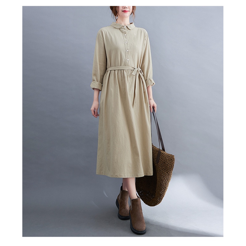 Váy sơ mi nữ thời trang thu đông sang trọng dành cho nữ Da185