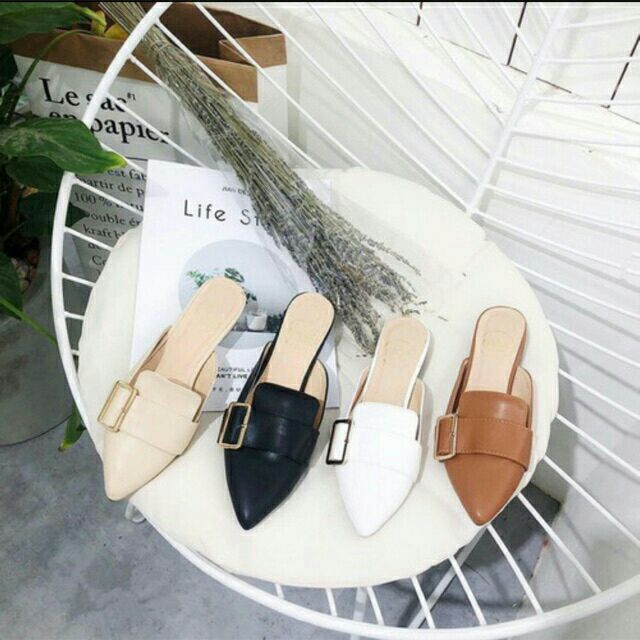 Giày Sục khóa mũi nhọn siêu hót hàng bán shop