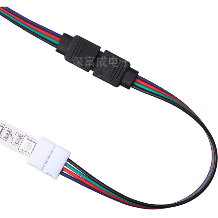 Đầu nối Led RGB 4 pin 2 đầu đực, cái, đầu nối
