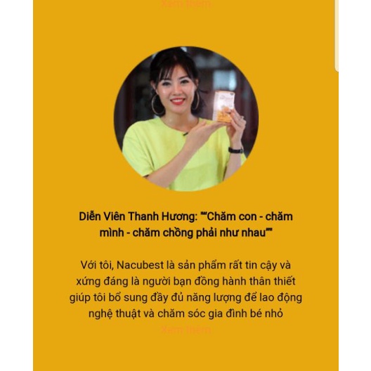 Nacubest - Tinh chất Nghệ Nano Curcumin (lọ 50g)