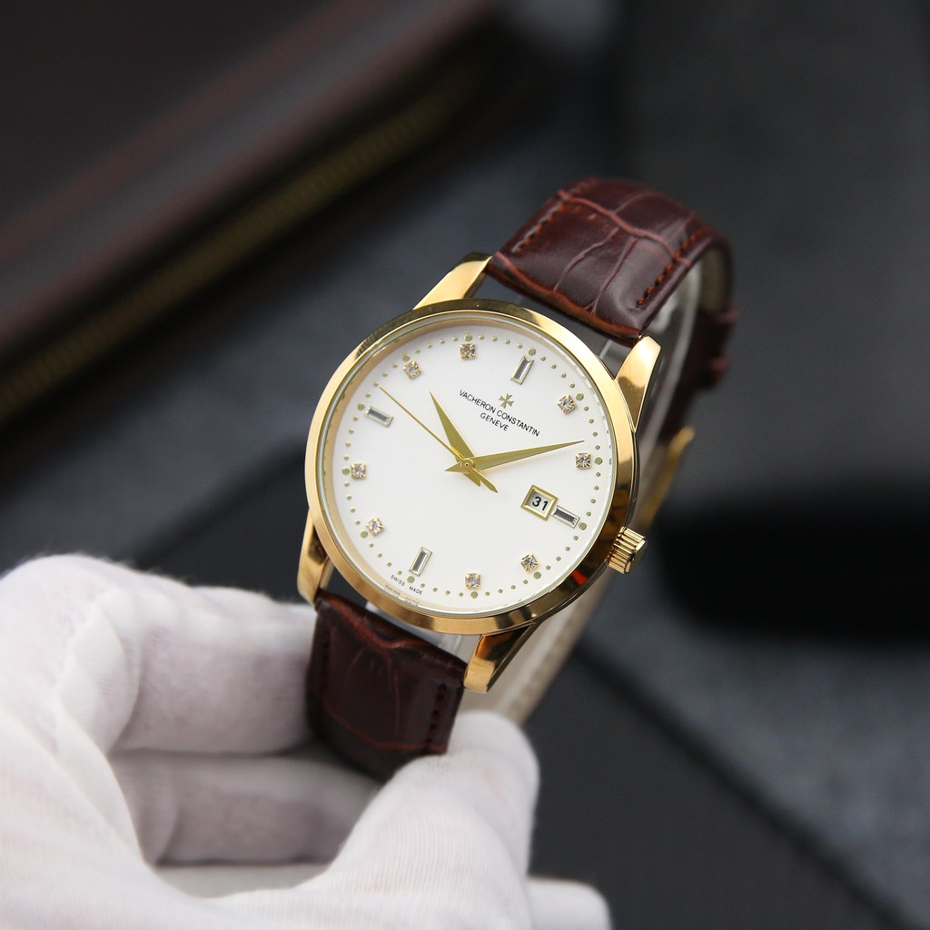 Đồng Hồ Nam VA01 Dây Da Nâu Cao Cấp Mặt Kính Chống Xước, Chống Nước BH Hãng 12 Tháng | BigBuy360 - bigbuy360.vn