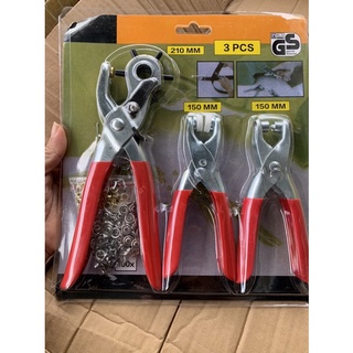 bộ 3 kiềm bấm ore bấm lỗ bấm cúc nhựa