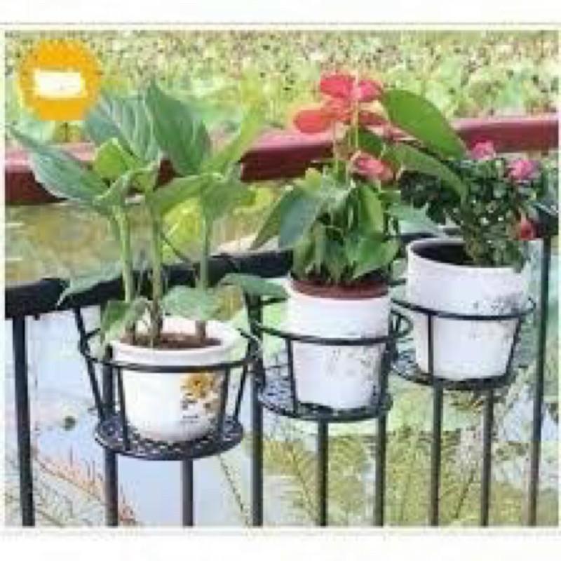 Giá treo chậu hoa ban công{sắt rỗng phun sơn tĩnh điện, nhẹ mà vẫn chắc chắn với tải trọng lên tới 15kg}