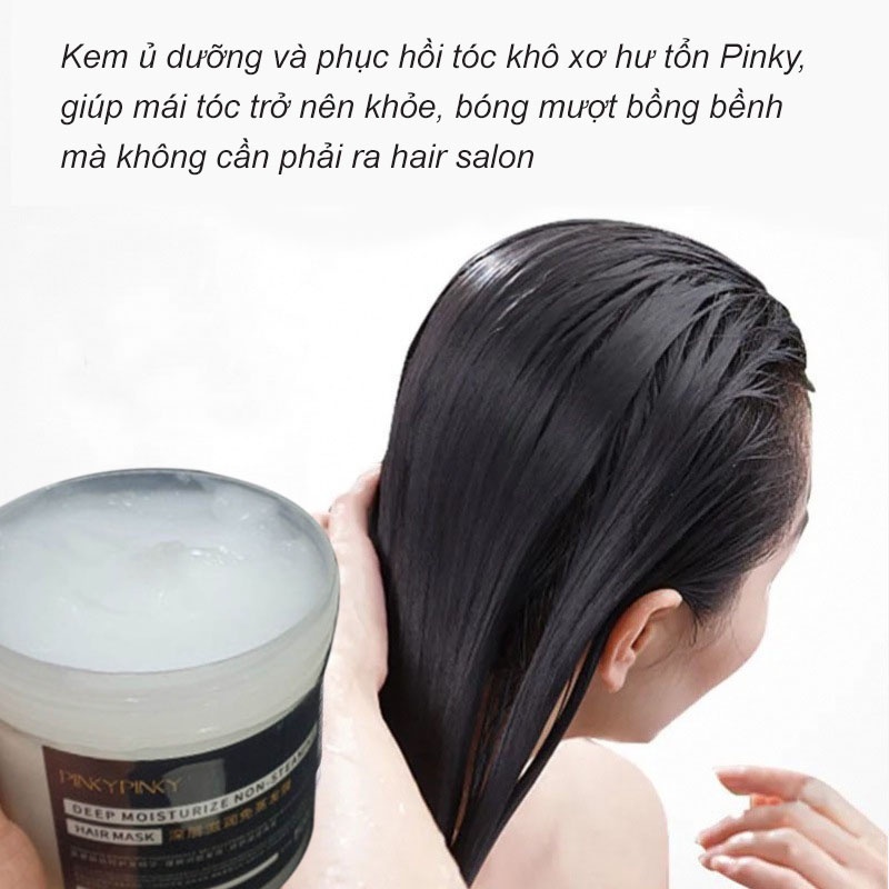 Kem ủ dưỡng và phục hồi tóc khô xơ hư tổn Pinky, giúp mái tóc trở nên khỏe, bóng mượt bồng bềnh- avaskincare