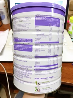Sữa Bubs bò organic 800gr - số 3
