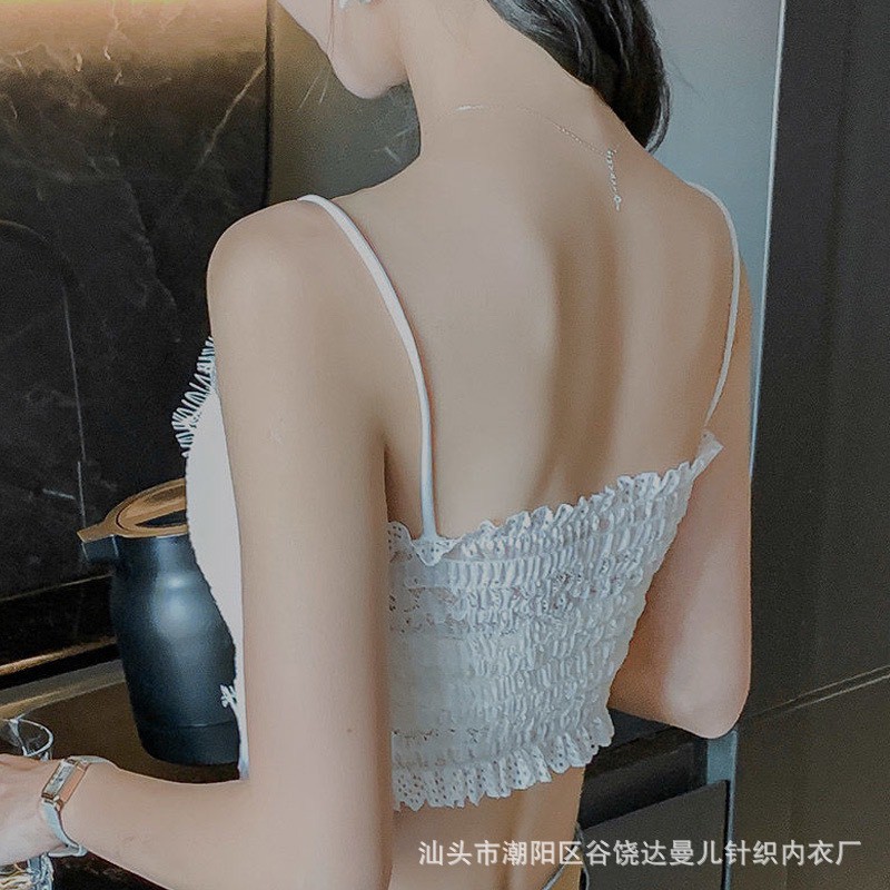 Áo Bra Ren Nữ Crotop Siêu Hot Chun Lưng 1717